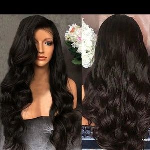 🎈Black CURLY WIG clueless full lace wigs